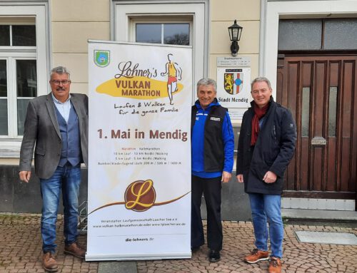 Lohners Vulkan-Marathon am 1. Mai 2022 – Stadt Mendig und Verbandsgemeinde sagen Unterstützung zu